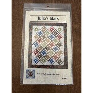 Julia’s Stars Quilt Pattern Booklet by Raggedy Ruth Designs 2015